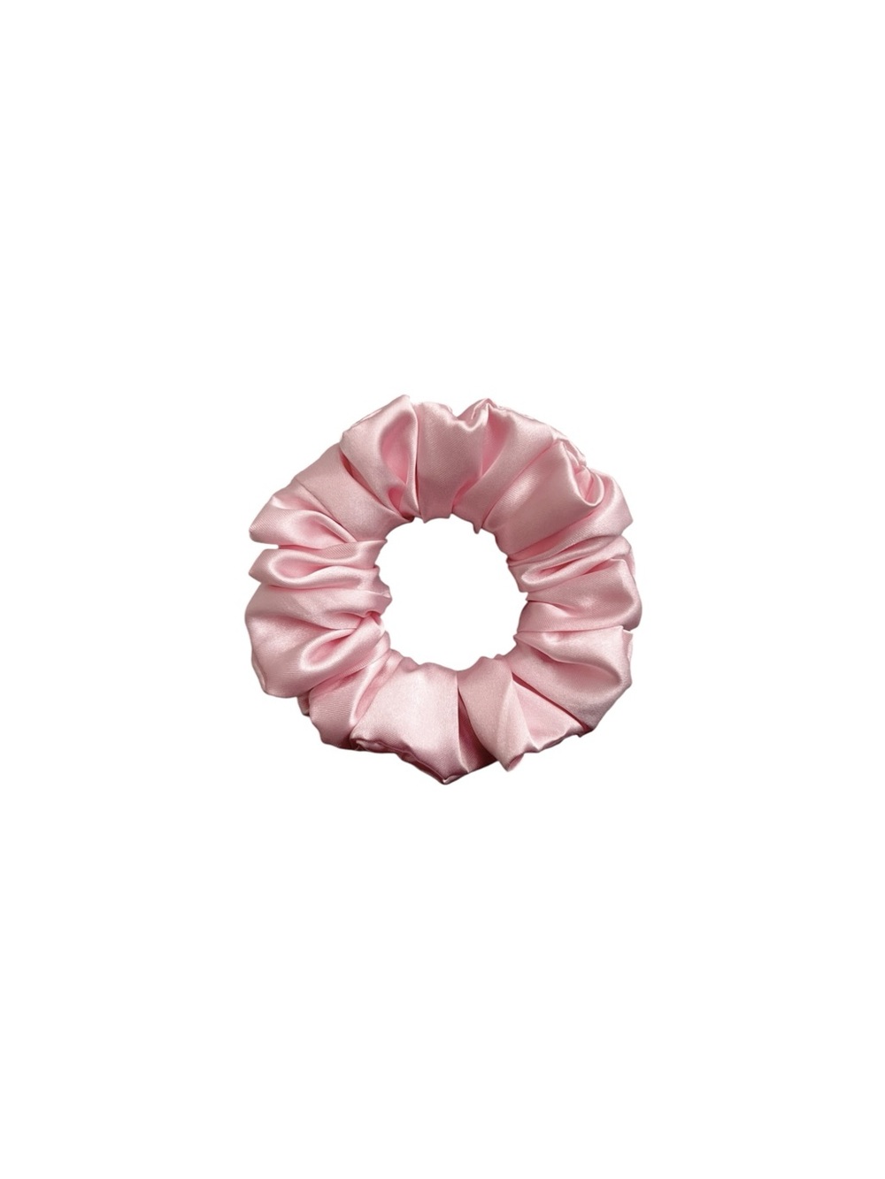 Pink Satin Hair Scrunchies Set - Picture 9 of 10